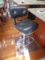 BLACK LEATHER BAR STOOL