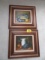 2 FRAMED OIL PAINTINGS  17 X 18