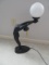 UNUSUAL METAL STATUE LAMP  28