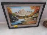 FRAMED OIL PAINTING  29 X 23