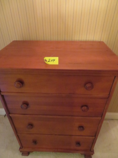 4 DRAWER CHEST OF DRAWERS  44 X 20 X 32