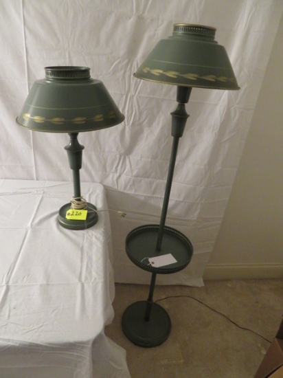 MATCHING FLOOR & TABLE LAMP
