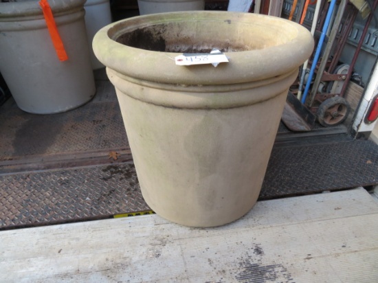 2 concrete planters  29" d x 29" tall