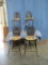 4 METAL BAR STOOLS