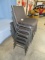 6 STACKABLE CHAIRS- GOOD CONDITION