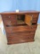 ANTIQUE PINE CHEST  17 X 43 X 47