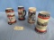 4 BUDWEISER & MILLER BEER STEINS