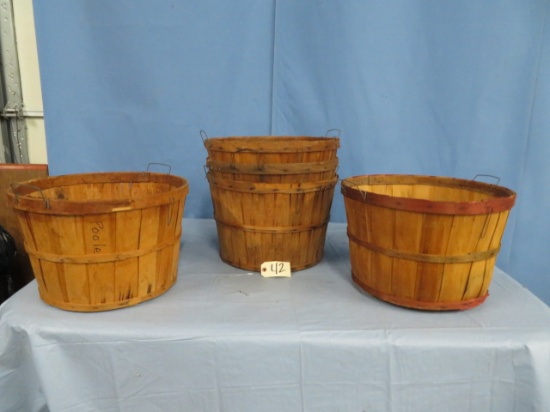 5 APPLE BUSHEL BASKETS