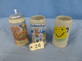 3 GERMAN STEINS