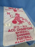 NC STATE WOLFPACK 1973-74 TOWEL