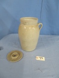 POTTERY CROCK W/ LID 16