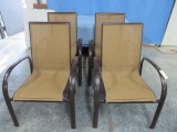 4 PC. STACKABLE PATIO CHAIRS