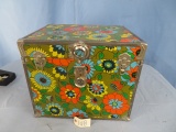 RETRO FLORAL TRUNK  17 X 20