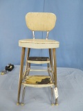 MID CENTURY KITCHEN STEP STOOL