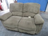 RECLINING LOVESEAT UPHOLSTERED