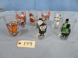 7 PCS . CARTOON GLASSES- ROCKY & BULLWINKLE