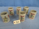 6 PCS. GERMAN STEINS