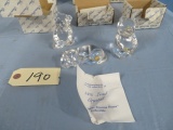 3 LEAD CRYSTAL PAPER WEIGHTS