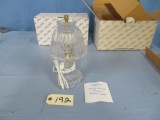 2 LEAD CRYSTAL LAMPS IN BOX BY PRINCESS HOUSE