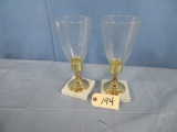 PAIR OF MARBLE BASE LAMPS  11