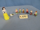 DISNEY SNOW WHITE AND SEVEN DWARF FIGURINES