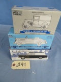 3 PCS. VINTAGE MODEL CAR BANKS