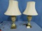 PAIR OF HAND PAINTED LAMPS