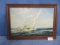 FRAMED ARTWORK OF SAILBOAT 