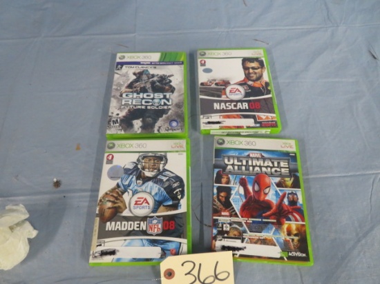 4-  X BOX 360 GAMES - SEE PHOTO FOR NAMES