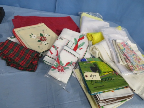 LARGE LOT OF TABLE LINENS