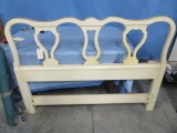 DREXEL FRENCH PROVINCIAL FULL/QUEEN BED W/ METAL FRAMES