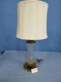 GLASS AND BRASS LAMP 33