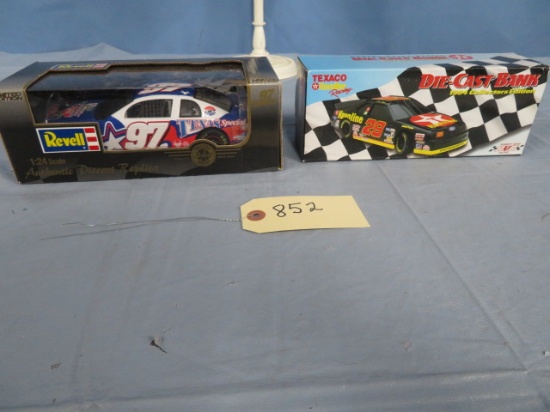 TEXACO DICAST CARS AND BANK  1994 & 97