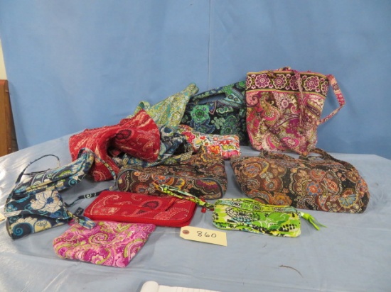 LARGE LOT OF VERA BRADLEY PURSES AND WALLETS