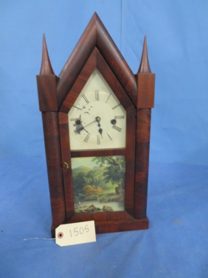 VICTORIAN MANTLE CLOCK   20" T