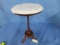 SMALL MARBLE TOP TABLE  24 X 14