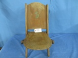 CHILDS WOODEN FOLDING CHAIR 14 X 24