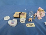 MISC. FIGURINES, DISH, TRAY, PAPERWEIGHT