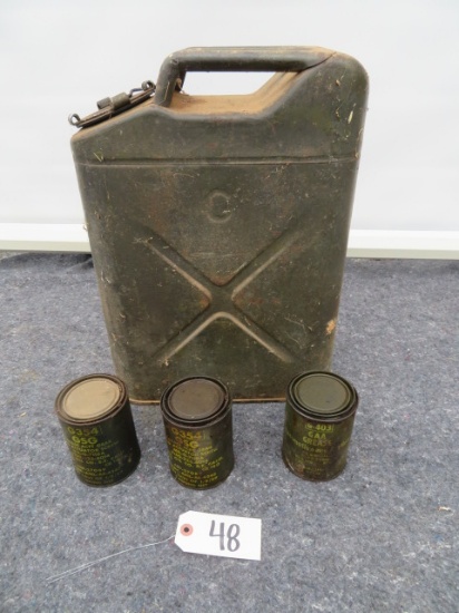 MILITARY OIL CAN & GREASE CANS