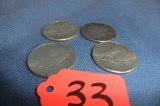 4-  1964 KENNEDY HALVES