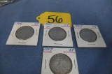 1944-45D ,45,47 WALKING LIBERTY HALF DOLLARS