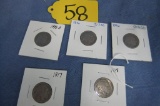 1938D , 1916,1917,1918 BUFFALO NICKELS