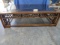 ORIENTAL STYLE GLASS TOP COFFEE TABLE  57 X 40