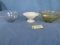 3 PCS. FIRE KING- CLEAR DEPRESSION & MILK GLASS