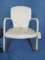 ANTIQUE METAL YARD CHAIR