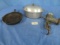 CAST IRON FRYING PAN, FOOD CHOPPER, COOK POT