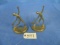 PAIR OF BRASS BOOKENDS  9