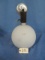 UNUSUAL RETRO HANGING LIGHT W/ WHITE GLOBE