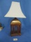 TABLE  LAMP  W/ BIRDCAGE STYLE BASE 33