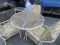 PATIO UMBRELLA TABLE W/ 3 CHAIRS